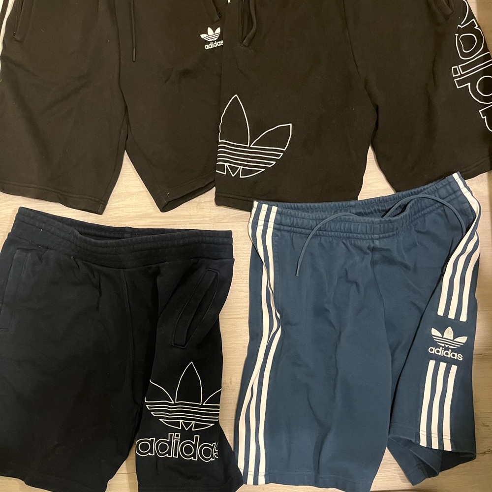 Adidas men’s shorts size medium lot of 4
